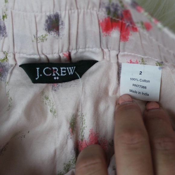 J. Crew Blush Pink Floral A-Line Skirt - Picture 6 of 6